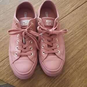 Blush Converse sneakers